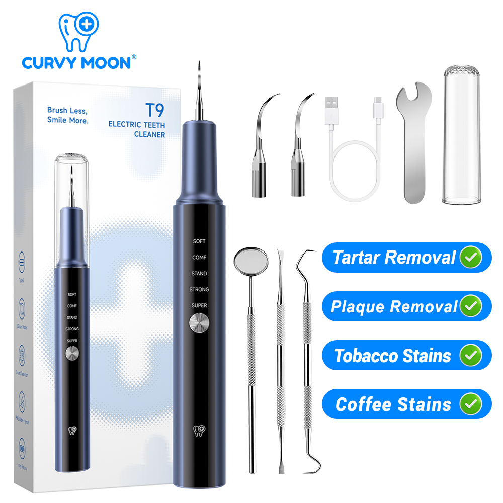 Teeth Whitening Mouthwash - Ultrasonic Electric Tooth Cleaner Calculus Tartar