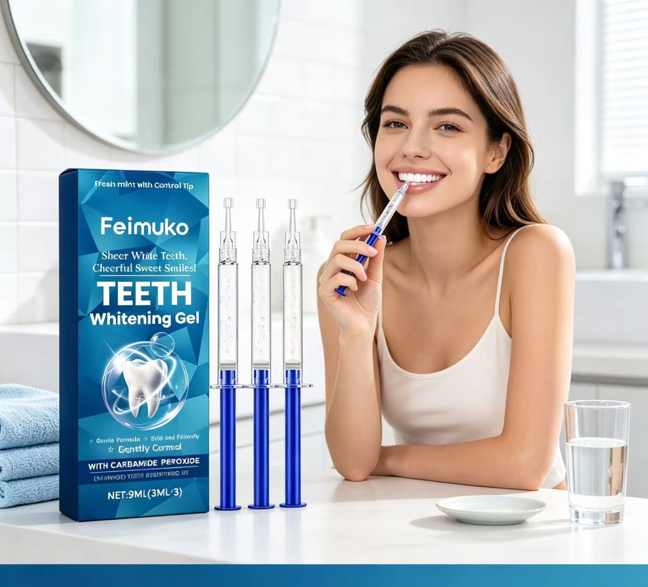 Feimuko Teeth Whitening Gel 3P - Teeth Whitening Kit recension och pris