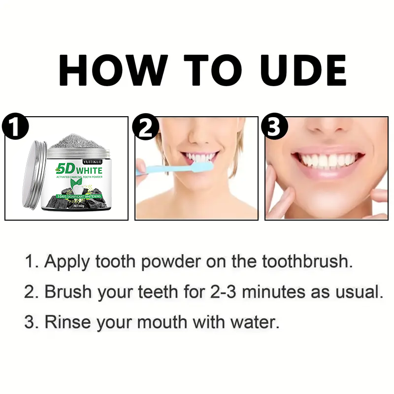 YUlTlKUE 5D White Activated ch - Teeth Whitening Near Me recension och pris
