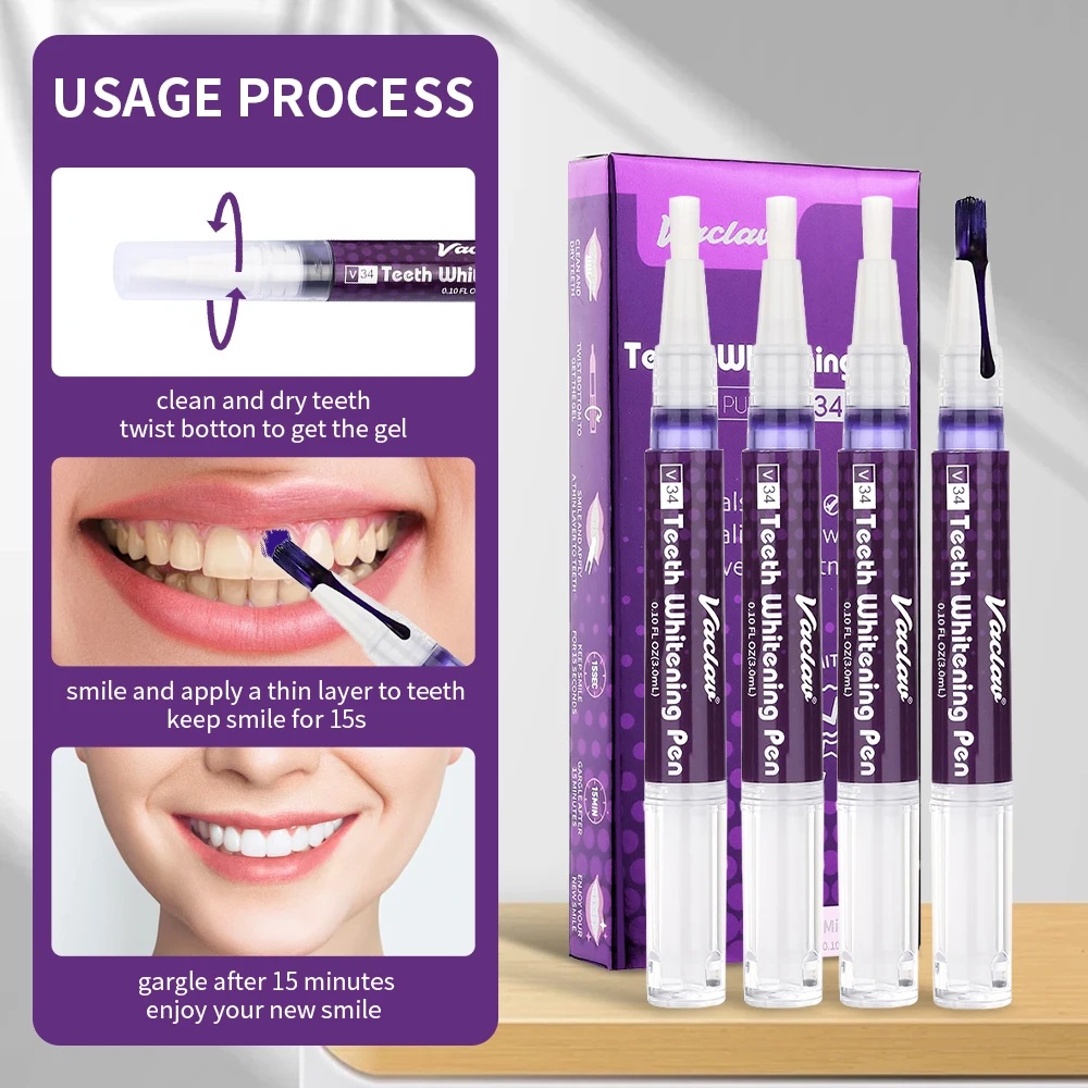 Vaclav V34 Purple Teeth Whiten - Teeth Whitening Pens recension och pris